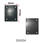 Rectangular Rubber Pad for Passenge| Sarv India