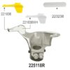 Steel Tyre Mount/Demount tool with extended length tapered bore dia fitted with Rub Ring