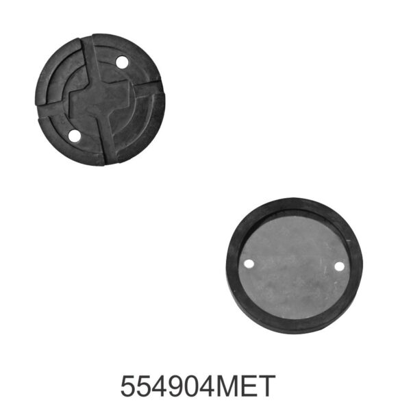 Round Rubber Pad for 2 Post Lifts with Steel plate Dia : 125 mm , Thickness : 26mm