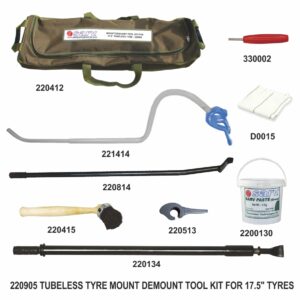 Manual Tubeless 17.5" Tyre Mount Demount Tool Kit