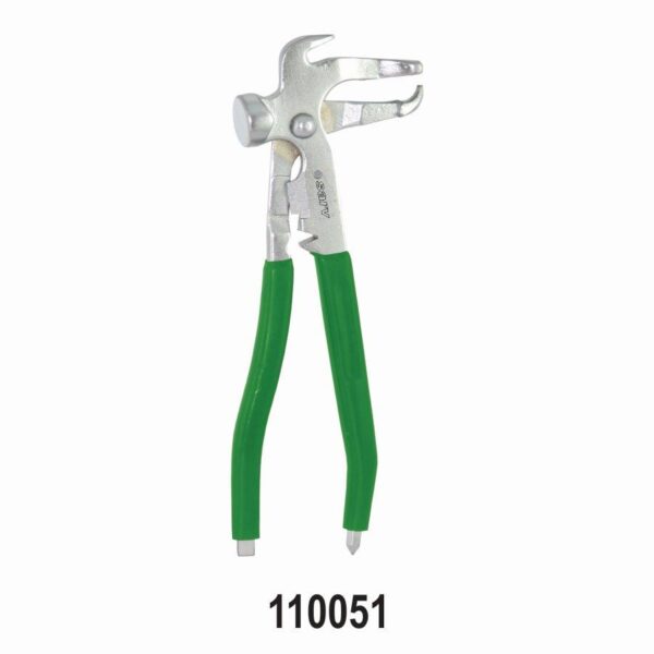 Wheel Balancing Weight Plier& Hammer Tool (Premium)- Green Grip