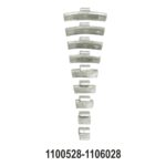 Wheel Balancing Clip Weights for Alloy Rims