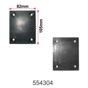 Rectangular Rubber Pad for Passenger car lift                                      105mm x 82mm x 8mm