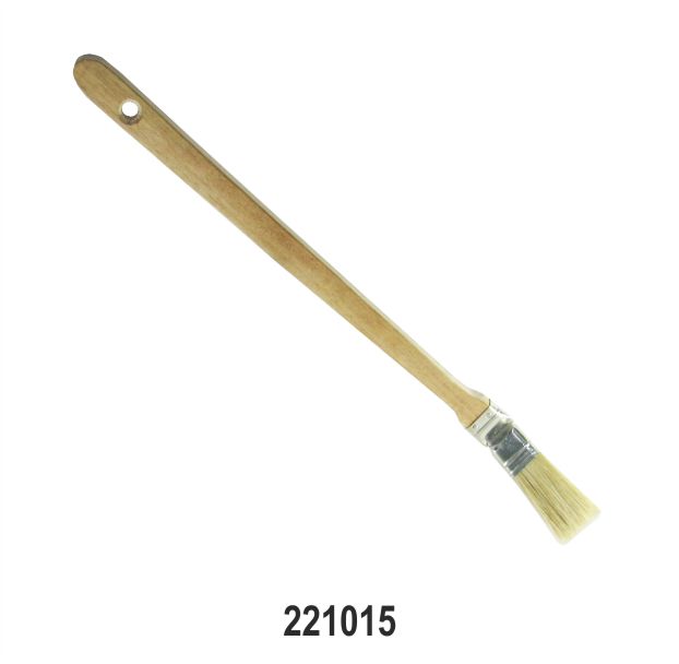 Tire Lube Brush (Special Long) – 25mm Round Angled Mounting Paste Brush with 340mm Handle for Truck & OTR Tires