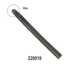 Long Tyre Lever Boot Plastic Protection Sleeve with Ribs  (Black)