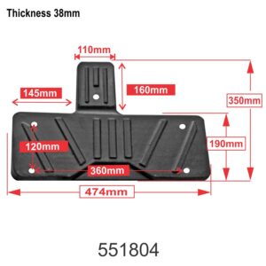 Tyre Bead Breaking/ Tyre Bead Loosener Rubber Pad 474mm x 190mm x 38mm