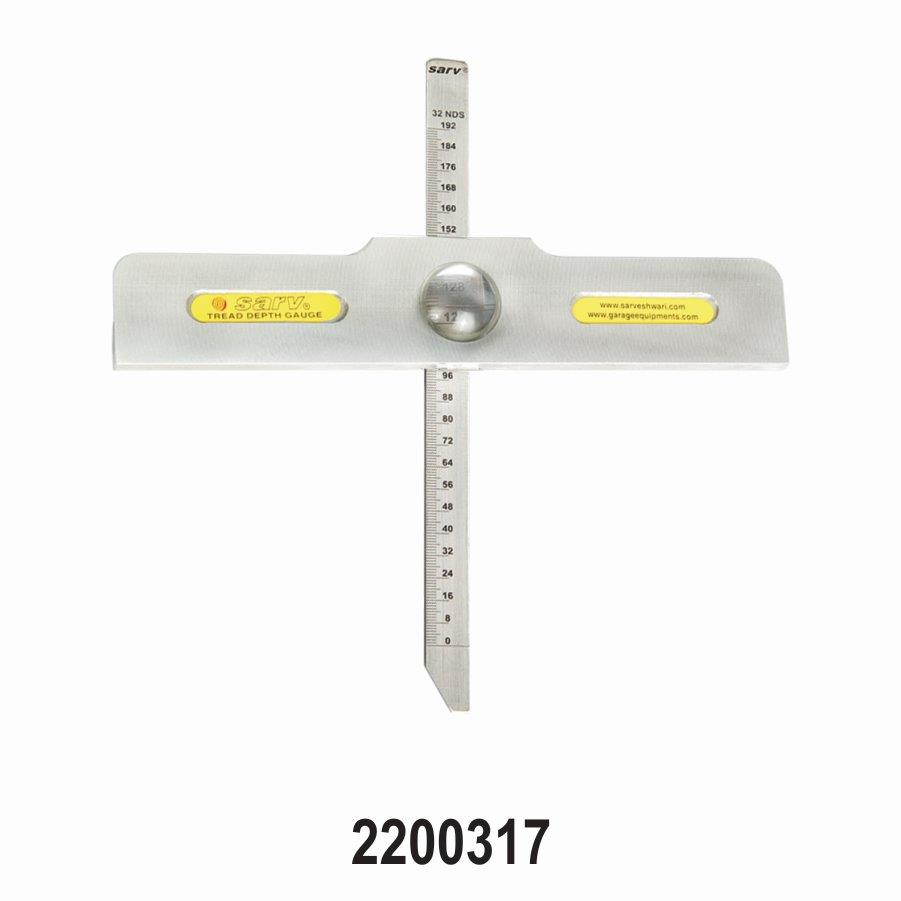 Off-Highway Tire Tread Depth Gauge With Magnifier