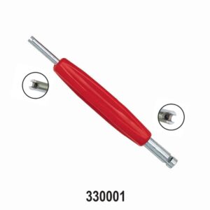 Valve Core Screw Driver double ended 1" Stem Length (VG5/Caps) Red