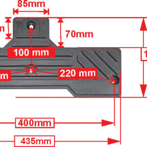 Tyre Bead Breaking/ Tyre Bead Loosener Rubber Pad   435mm x 190mm x33mm