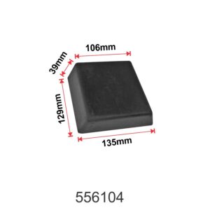 Centre Rubber Pad for Bead Breaking/ Loosening135mm/106mm x 129mm x 39mm