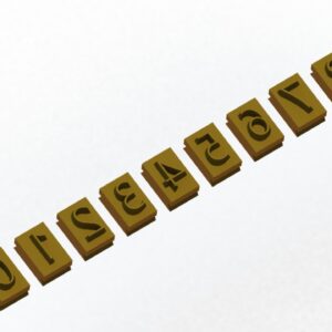 12mm Tire Branding Number 0-9 Set | Sarv India